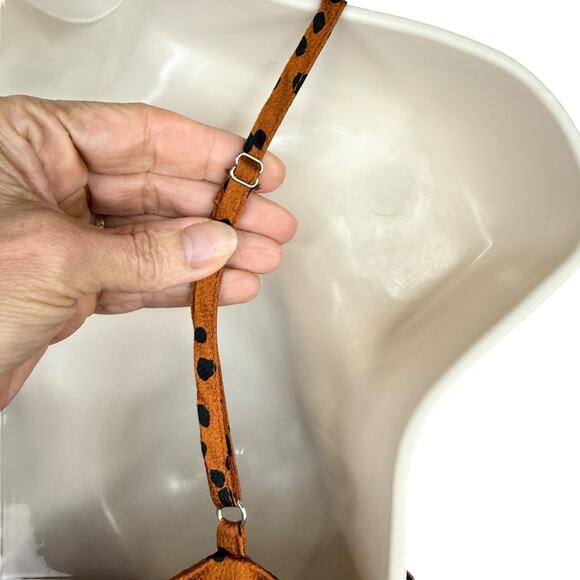 Crescent Silky Satin Pajama Cami Tank Shorts Set Loungewear Orange Black Small - Picture 5 of 7